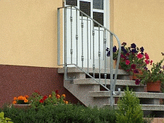 Balkon Terrasse Treppe Geländer