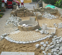 Garten Brunnenring Sandstein