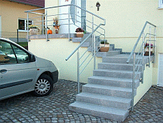 Treppenanlage Podest Granit